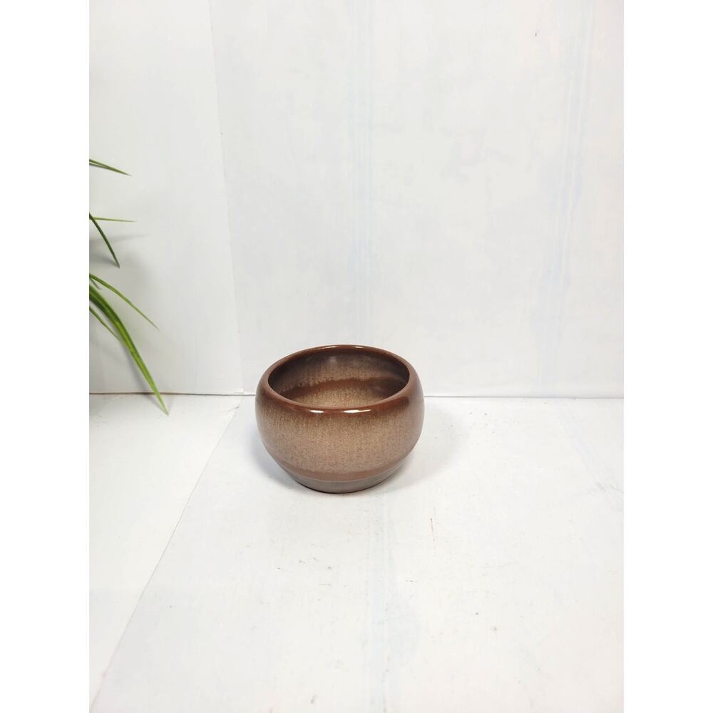 Vintage Frankoma Plainsman Brown Ceramic Open Sugar Bowl 504 Succulent Planter